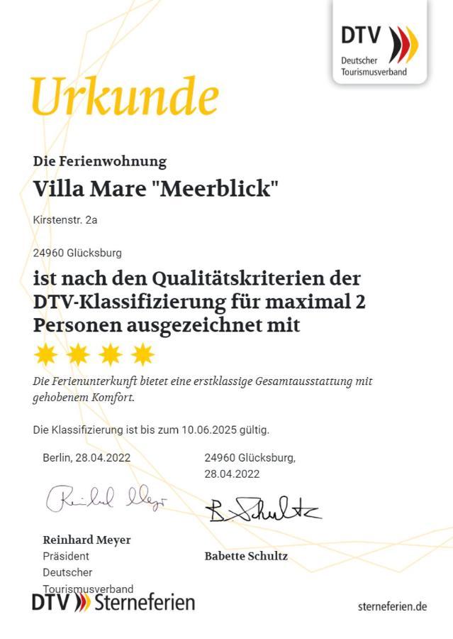 Villa Mare Meerblick Glücksburg Exteriör bild